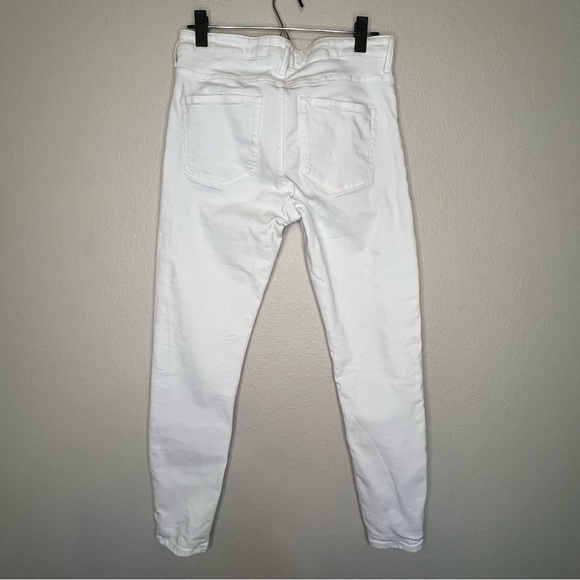 Everlane White Mid Rise Skinny Jeans Size 28 Tall - Picture 7 of 12